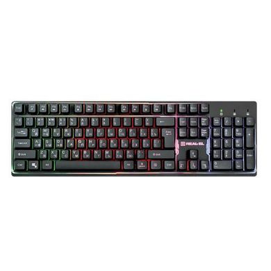 Клавіатура REAL-EL Comfort 7011 Backlit Black (EL123100043) фото