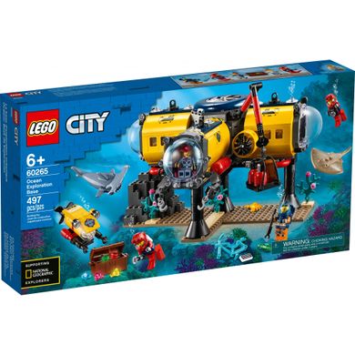 Конструктор LEGO LEGO City Океан: исследовательская база 497 деталей (60265) фото