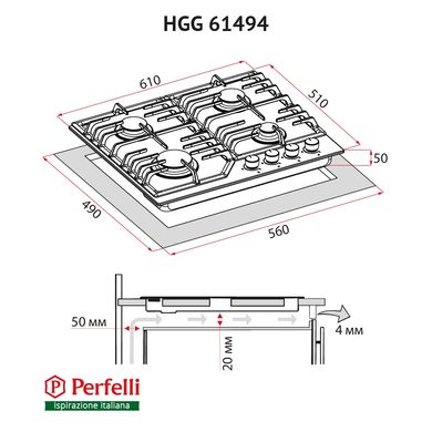 Варочные поверхности Perfelli HGG61494WH фото