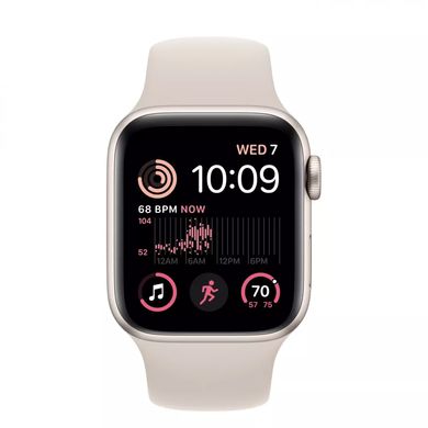 Смарт-годинник Apple Watch SE 2 GPS + Cellular 40mm Starlight Alu. Case w. Starlight Sport Band - M/L (MNTL3/MRG03/MRG23) фото