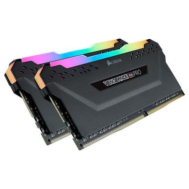Оперативна пам'ять Corsair 16 GB (2x8GB) DDR4 3200 MHz Vengeance RGB Pro Black (CMW16GX4M2C3200C16) фото