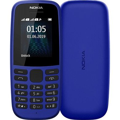 Смартфон Nokia 105 DS 2019 Blue (16KIGL01A01) фото