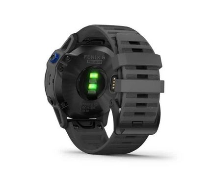 Смарт-часы Garmin Fenix 6 Pro Solar Edition Black With Gray Band (010-02410-11/10) фото