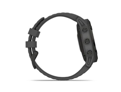 Смарт-часы Garmin Fenix 6 Pro Solar Edition Black With Gray Band (010-02410-11/10) фото