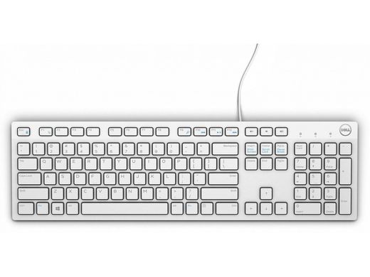 Клавіатура Dell KB216 Multimedia Keyboard White (580-ADGM) фото