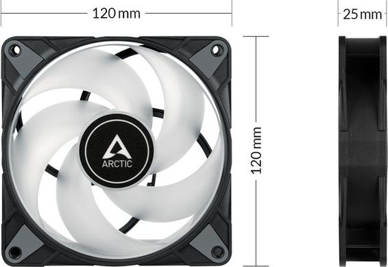 Вентилятор Arctic P12 PWM PST A-RGB 0dB Black (ACFAN00231A) фото