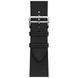 Apple Watch Hermes Series 9 GPS + Cellular, 45mm Silver Stainless Steel Case with Noir Deployment Buckle (MRQP3 + H078782CJ89)