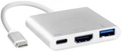 Кабелі та перехідники Value Type-C - HDMI+USB3.0+Type-C (S0733) фото