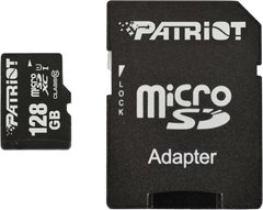 Карта пам'яті PATRIOT 128 GB microSDXC UHS-I + SD adapter PSF128GMCSDXC10 фото