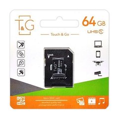 Карта памяти T&G 64 GB microSDXC Class 10 UHS-I (U1) + SD-adapter TG-64GBSDCL10-01 фото
