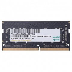Оперативная память Apacer 8 GB SO-DIMM DDR4 3200 MHz (AS08GGB32CSYBGH) фото