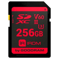 Карта памяти GOODRAM 256 GB SDXC UHS-II U3 IRDM IR-S6B0-2560R11 фото