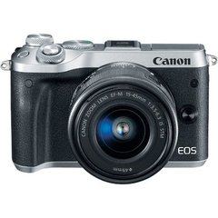 Фотоаппарат Canon EOS M6 kit (15-45mm) Silver фото