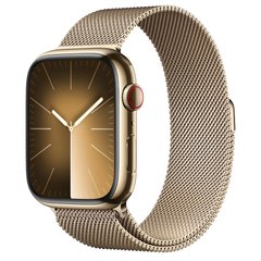 Смарт-годинник Apple Watch Series 9 GPS + Cellular 45mm Gold S. Steel Case w. Gold Milanese Loop (MRMU3) фото