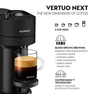 Кавоварки та кавомашини Krups Nespresso Vertuo Next XN910N фото