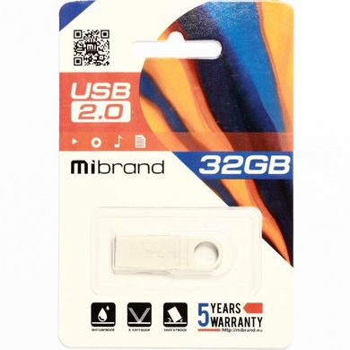 Flash пам'ять Mibrand 32GB Puma USB 2.0 Silver (MI2.0/PU32U1S) фото