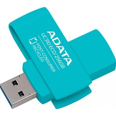 Flash пам'ять ADATA 256 GB UC310 Eco USB 3.2 Green (UC310E-256G-RGN) фото