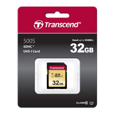 Карта пам'яті Transcend 32 GB SDHC UHS-I 500S TS32GSDC500S фото