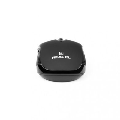 Мышь компьютерная REAL-EL RM-330 Wireless Black (EL123200035) фото