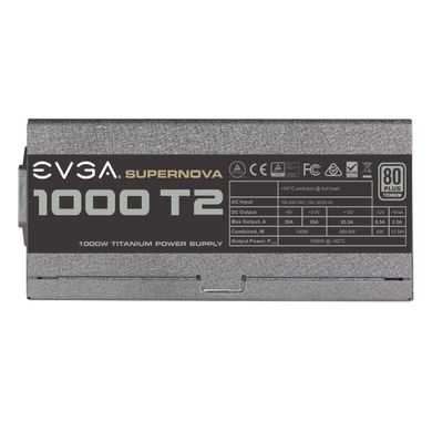 Блок питания EVGA Supernova 1000 T2, 80+ Titanium 1000W 220-T2-1000-X1 фото