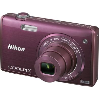 Фотоаппарат Nikon CoolPix S5200 Plum фото