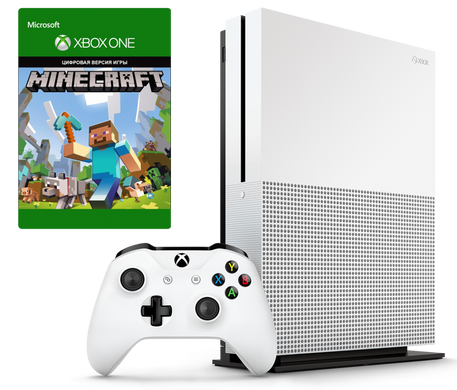 Игровая приставка Microsoft Xbox One S 1Tb + Minecraft фото