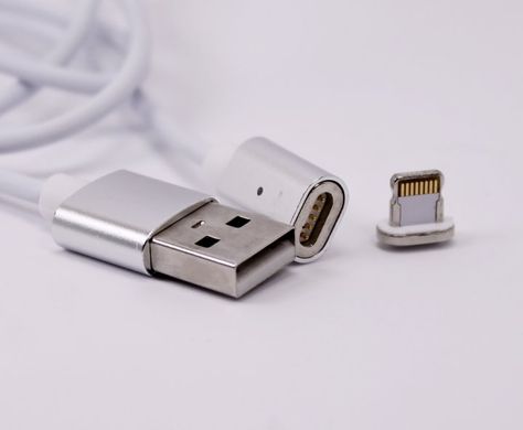 Кабель USB Magnetic USB Lightning White фото