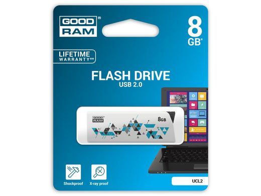 Flash пам'ять GoodRAM Click 8GB USB 2.0 White (UCL2-0080W0R11) фото