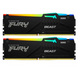 Kingston FURY 16 GB (2x8GB) DDR5 6000 MHz Beast RGB (KF560C36BBEAK2-16) подробные фото товара