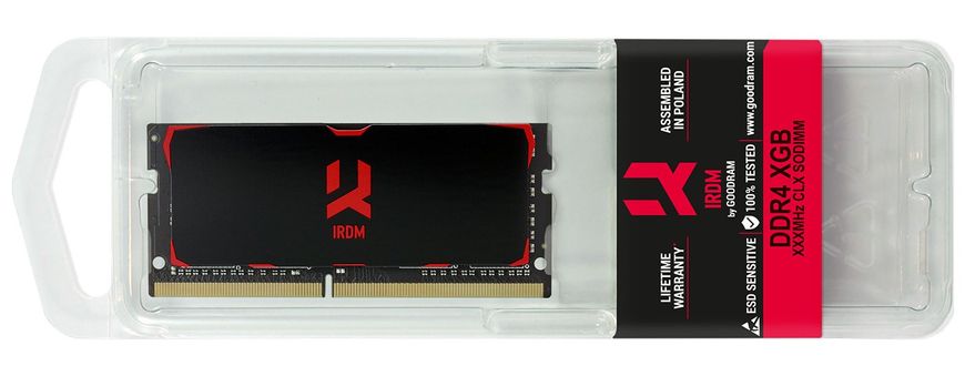 Оперативная память GOODRAM 8 GB SO-DIMM DDR4 3200 MHz IRDM (IR-3200S464L16S/8G) фото