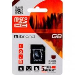 Карта памяти Mibrand 128 GB microSDXC UHS-I U3 + SD-adapter (MICDHU3/128GB-A) фото