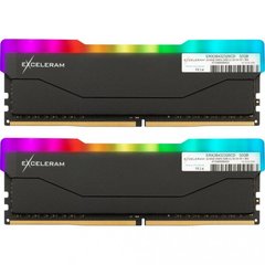 Оперативная память Exceleram 32 GB (2x16GB) DDR4 3200 MHz RGB X2 Series Black (ERX2B432326CD) фото