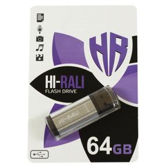 Flash пам'ять Hi-Rali 64GB Stark Series USB 2.0 Silver (HI-64GBSTSL) фото