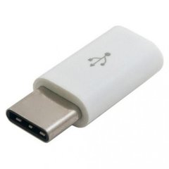 Кабели и переходники Lapara USB CM/Micro-BF White (LA-TYPE-C-MICROUSB-ADAPTOR WHITE)
