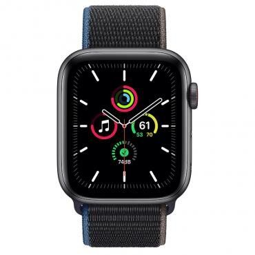 Смарт-часы Apple Watch SE GPS + Cellular 44mm Space Gray Aluminum Case with Charcoal Sport L. (MYEU2/MYF12) фото