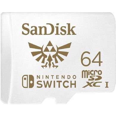 Карта памяти SanDisk 64 GB microSDXC for Nintendo Switch (SDSQXAT-064G-GN3ZN) фото