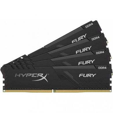 Оперативная память HyperX (Kingston FURY) 128 GB (4x32GB) DDR4 3200 MHz Fury Black (HX432C16FB3K4/128) фото