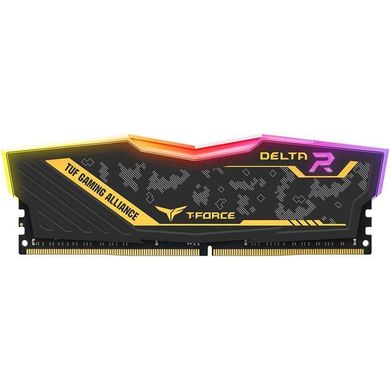 Оперативна пам'ять TEAM 8 GB DDR4 3200 MHz T-Force Delta TUF Gaming RGB (TF9D48G3200HC16C01) фото