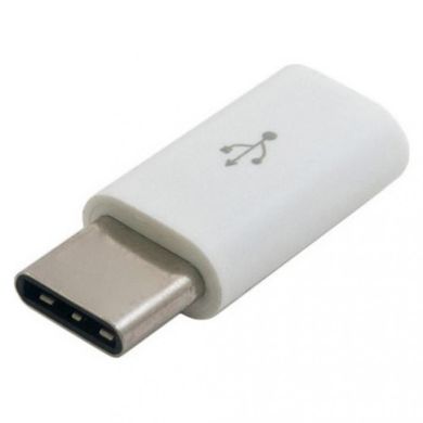 Кабелі та перехідники Lapara USB CM/Micro-BF White (LA-TYPE-C-MICROUSB-ADAPTOR WHITE) фото