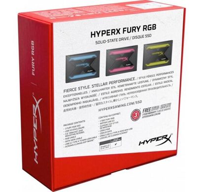 SSD накопитель Kingston HyperX Fury RGB SSD Bundle 480 GB (SHFR200B/480G) фото