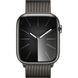 Apple Watch Series 9 GPS + Cellular 45mm Graphite S. Steel Case w. Graphite Milanese Loop (MRMX3)