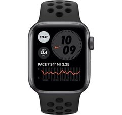 Смарт-часы Apple Watch Series SE Nike GPS + LTE (MKQU3) 40mm Space Gray Aluminium Case with Black Sport Band фото