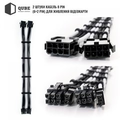 Блок питания QUBE 6+2P VGA Black-White фото