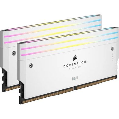 Оперативна пам'ять Corsair Dominator Titanium RGB White (CMP32GX5M2B6000C30W) фото