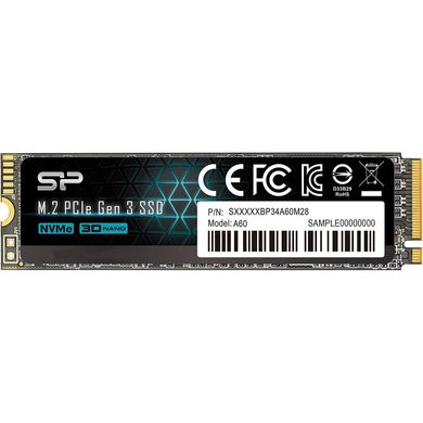 SSD накопичувач Silicon Power P34A60 256 GB (SP256GBP34A60M28) фото