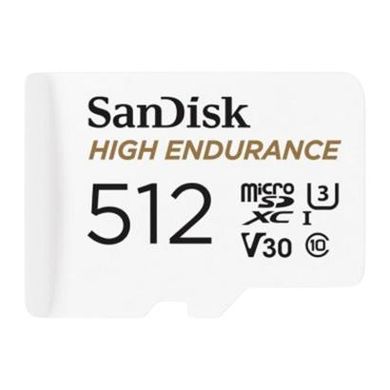 Карта памяти SanDisk 512 GB microSDXC High Endurance UHS-I U3 V30 + SD adapter (SDSQQNR-512G-GN6IA) фото