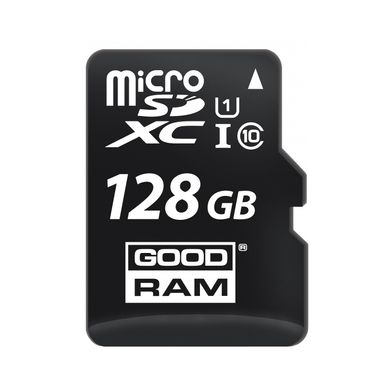 Карта памяти GOODRAM 128 GB microSDXC class 10 UHS-I + SD Adapter M1AA-1280R12 фото