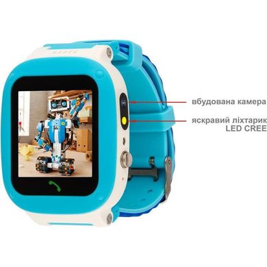 Смарт-часы AmiGo GO004 Splashproof Camera+LED Black фото
