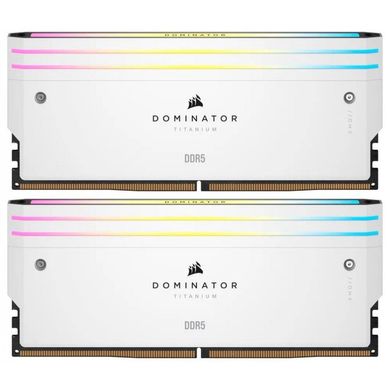 Оперативна пам'ять Corsair Dominator Titanium RGB White (CMP32GX5M2B6000C30W) фото