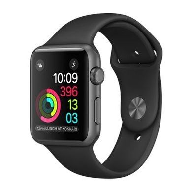 Смарт-годинник Apple Watch Series 2 38mm Space Gray Aluminum Case with Black Sport Band (MP0D2) фото